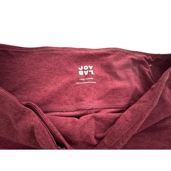 JoyLab Crimsom  Heathered High Rise Leggings Size L | Athleisure Workout Pants - Picture 3 of 3
